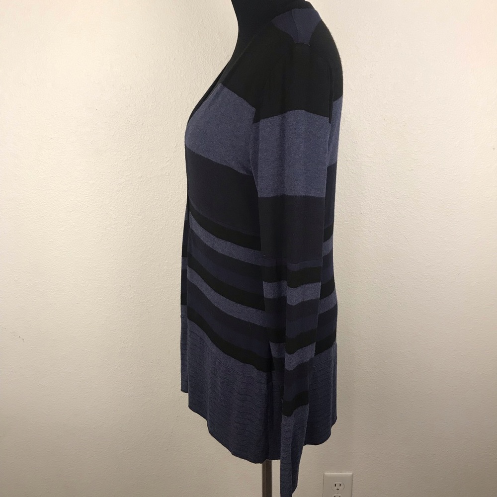 BAILEY 44 | Blue Striped Snap Button Cardigan M - Picture 5 of 6